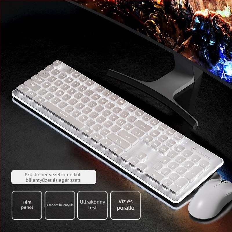 L1 kábeles billentyűzet, mechanikus érzet, 104 gomb, egyszínű háttérvilágítás, modell L1