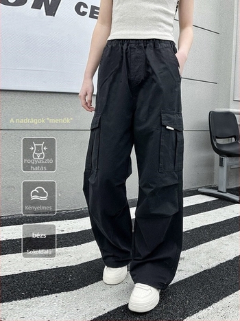 Pamut lányoknak szánt nadrág | magas derék, nedvességelvezető, 7–12 éveseknek, nyár 2025, koreai stílus