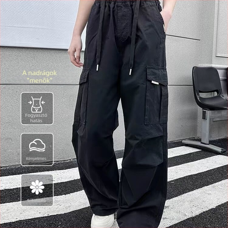 Pamut lányoknak szánt nadrág | magas derék, nedvességelvezető, 7–12 éveseknek, nyár 2025, koreai stílus