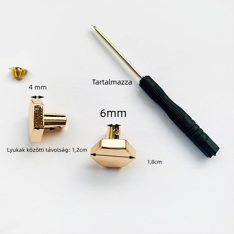 Zsák hardver-készlet: fogantyú dekoráció, fix pánt, láncos zár, leválasztható csavaros csat, fém kézgyűrű (Kód: Hyurstlqwrkqle; Anyag: Egyéb; Bevezetés: 2024 ősz)