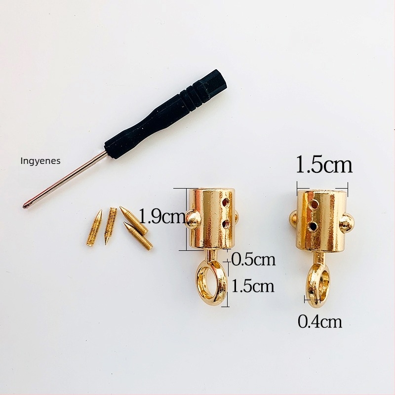 Zsák hardver-készlet: fogantyú dekoráció, fix pánt, láncos zár, leválasztható csavaros csat, fém kézgyűrű (Kód: Hyurstlqwrkqle; Anyag: Egyéb; Bevezetés: 2024 ősz)