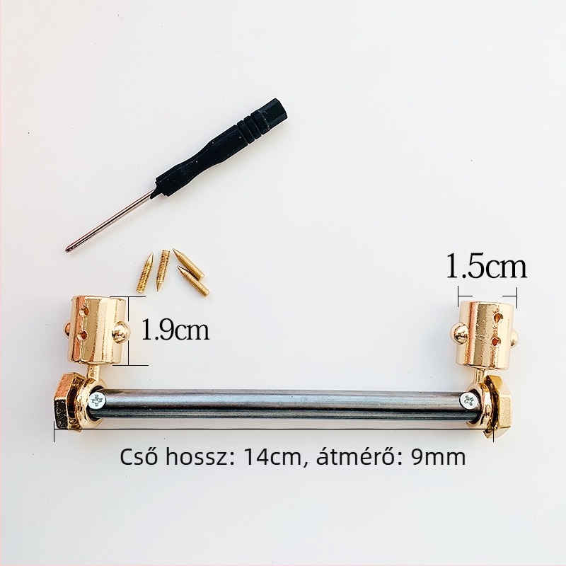 Zsák hardver-készlet: fogantyú dekoráció, fix pánt, láncos zár, leválasztható csavaros csat, fém kézgyűrű (Kód: Hyurstlqwrkqle; Anyag: Egyéb; Bevezetés: 2024 ősz)