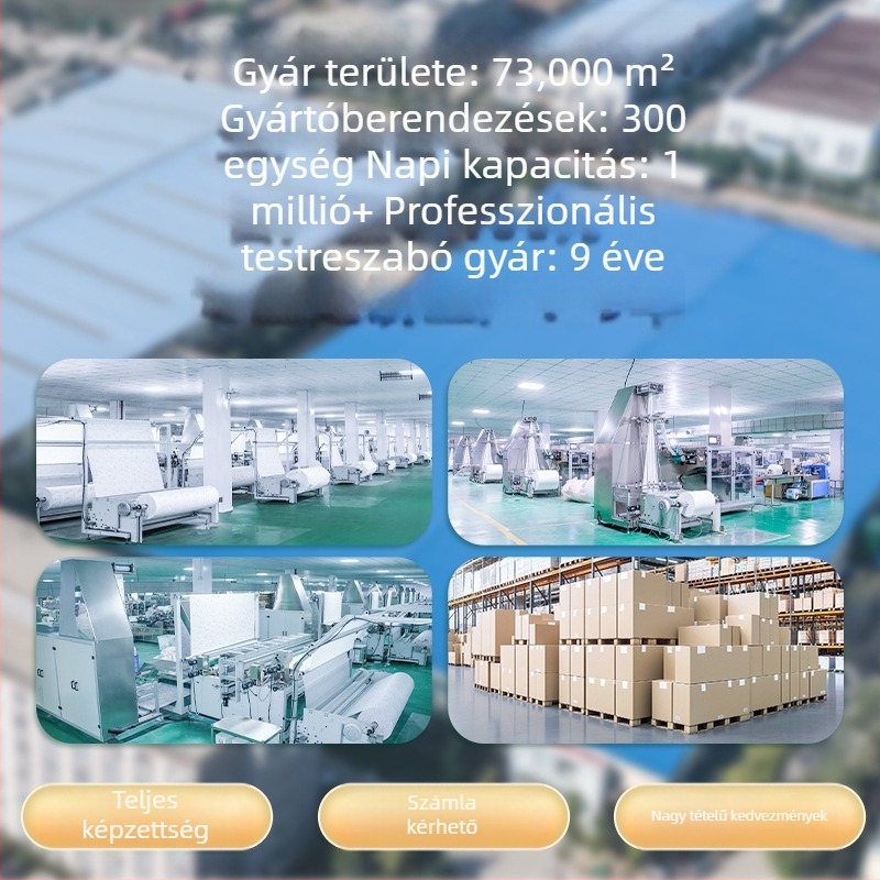 Egyszer használatos arc törölközők, 100% viszkóz rost, falra szerelhető, gyors nedvszívás 0–5 s