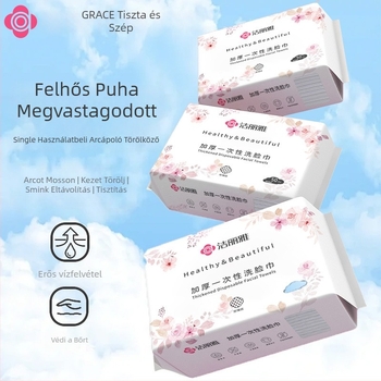 Grace/Jie Liya növényi rostból készült egyszer használatos arctörlő kendők, formázott gyártási eljárással (Márka: Grace/Jie Liya; Anyag: növényi rost; Gyártási folyamat: formázás)