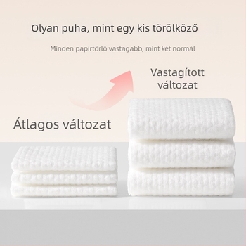 Grace/Jie Liya egyszer használatos arctörlőkendők gyöngyház mintázattal, növényi rostból, száraz és nedves tisztításra, extra vastag.