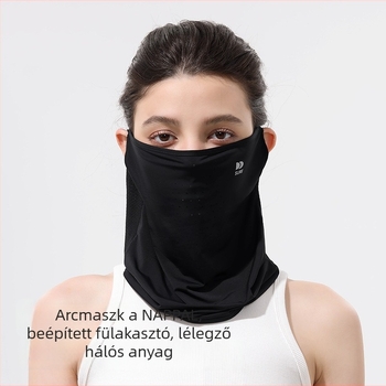 Ice Silk UV maszk poliészterből, légáteresztő, gyorsan száradó, teljes arcfedettség, kültéri kerékpározáshoz