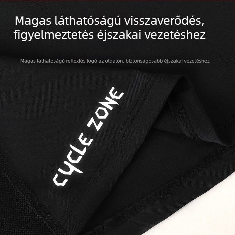 Kerékpáros maszk ice silk anyagból, teljes arcot fedő kialakítással szemüvegnyílással, napsütés elleni védelem, szélálló nyakkendő, Unisex