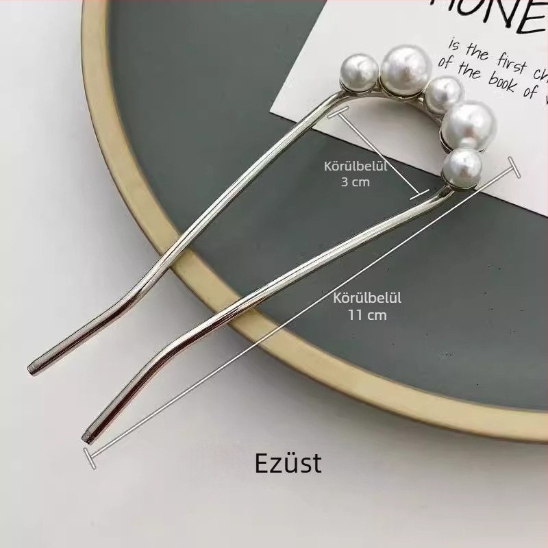 U alakú hajcsat, ötvözet, elektroplakált, egyszerű stílus, hajkiegészítő