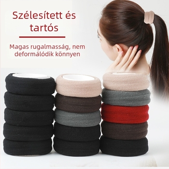 Pamut hajgumi, kézzel készített, koreai stílus, nagy rugalmasság, beépítés nélkül