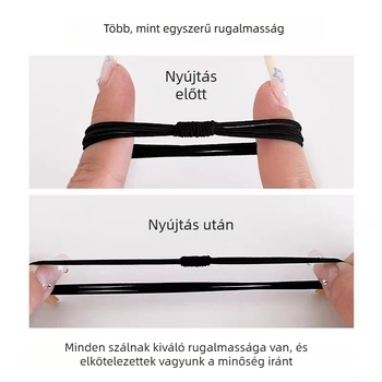 Textilből készült copf-hajgumi — fonott kivitel, koreai stílus, magas rugalmasság, 2024 ősz megjelenés