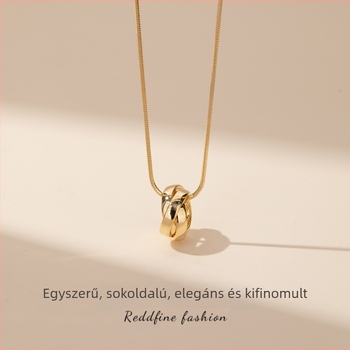 Nyaklánc keresztlánccal, többszörös rétegű, ötvözet, electroplating, Qlady