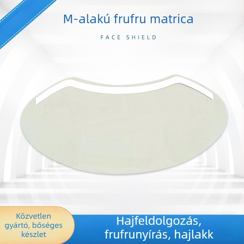 M-alakú frufru matrica – egyszer használatos, átlátszó, hajfestéshez, ívelt homlokvédő