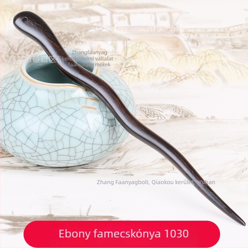 Ébenfa hajtű, vintage hullám stílusú fejfedő kiegészítő, testreszabható
