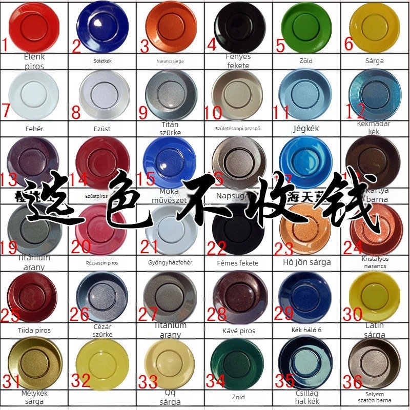 Visszafelé radar 4/6/8 szenzorral, riasztó hanggal és valós hanggal, félhold alakú képernyő, elöl és hátul radaros kép, modell CQ-1401