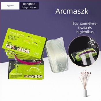 Fodrászati eszközök: egyszer használatos frufru matricák és hajfesték maszk szalon használatra