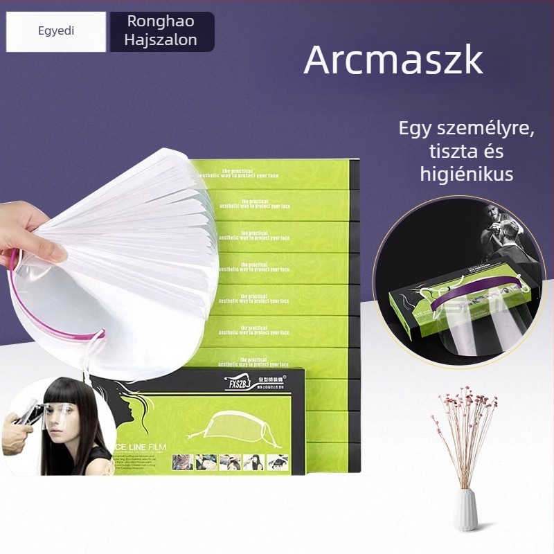 Fodrászati eszközök: egyszer használatos frufru matricák és hajfesték maszk szalon használatra