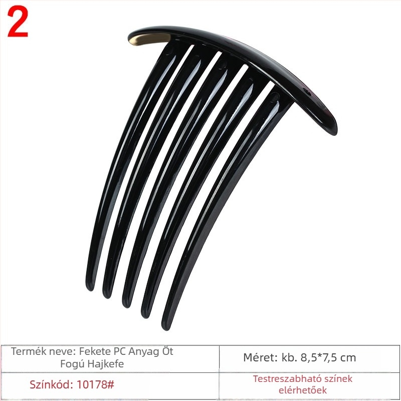 DIY Hajkefe – Műanyag/gyanta, Öt Fogú, Egyszerű Nőies Stílus, Sütőben Sült Fényezés, Testre Szabható