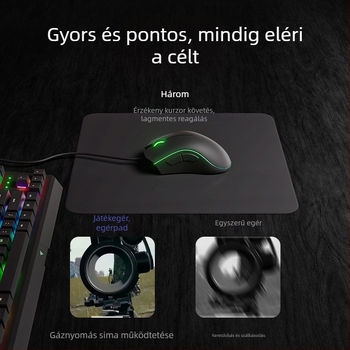TPU egérpad — csúszásmentes, egyoldalas, testreszabható Esport és irodai használatra.