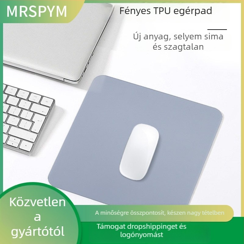 TPU egérpad — csúszásmentes, egyoldalas, testreszabható Esport és irodai használatra.