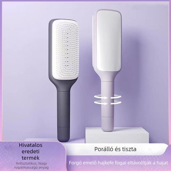 ABS anyagú levegő párnás fésű, antistatikus, teleszkópos masszázs, egy kattintásos tisztítás