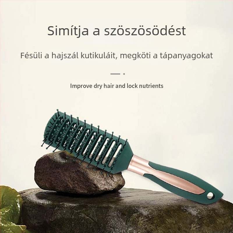Dr. Fat Göndör hajkefe belső hengerrel és forgó hengernél, légpárnás formázó kefével hajhoz, otthoni használatra