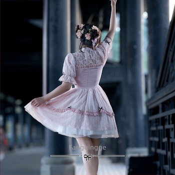 Selyem virág hajcsat, Hanfu-stílusú fém hajkiegészítő gyerekeknek