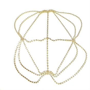 Kristályos hajdísz – Többszörös homloklánc és tassel hajpánt, elegáns női stílus, elektroplatálás felületkezelés