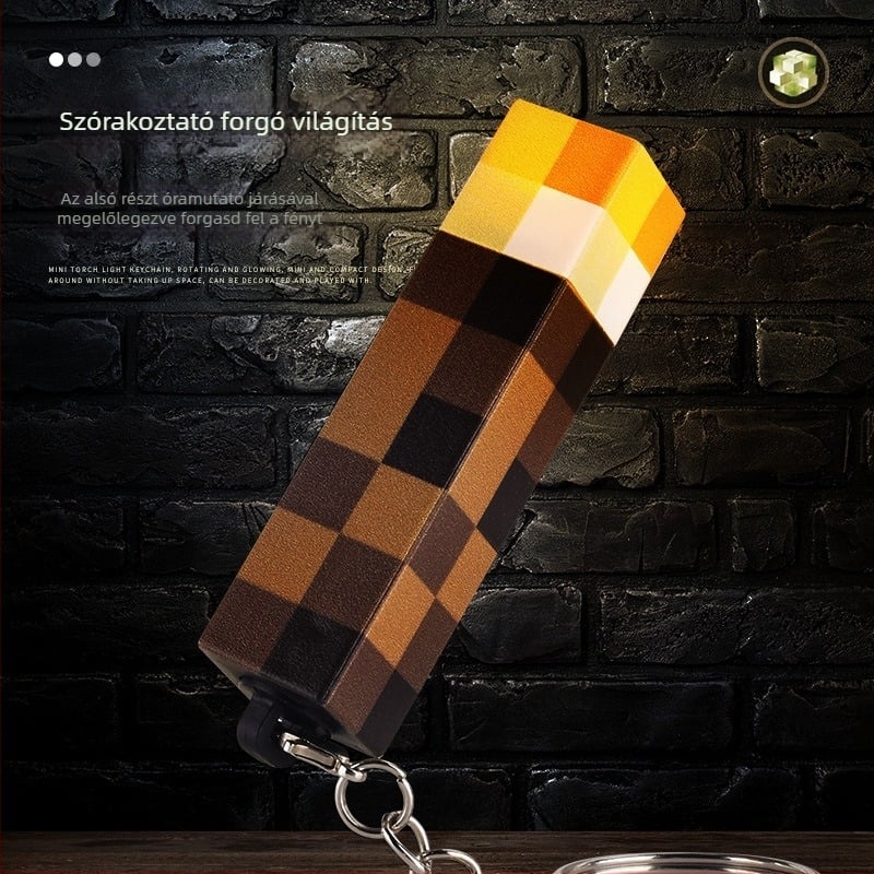 Ruiyingbao Fénylő éjszakai lámpa kulcstartóval és táskára akasztható medállal, claw machine stílusú világító játék műanyagból, 4–6 éveseknek