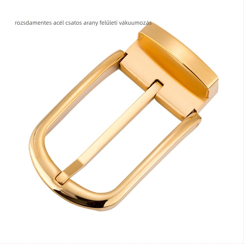 Férfi övcsat tűs kialakítással, 304 rozsdamentes acélból, fényes felület, kopásálló