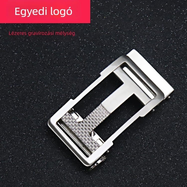 Férfi automata övcsat, ötvözet, üreges dizájn, laza stílus, testreszabható feldolgozás