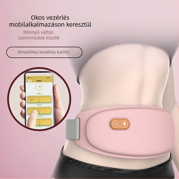 Menstruációs melegítő öv infravörös melegítéssel és rezgő masszázzsal, USB újratölthető, alkalmazás/Bluetooth vezérlés, három fűtési szint, Modell P71