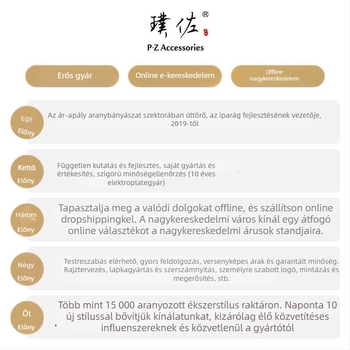 Réz nyaklánc elektroplatírozott bevonattal, kulcscsonti lánc, márka P·z accessories/puzuo, eredet Yiwu