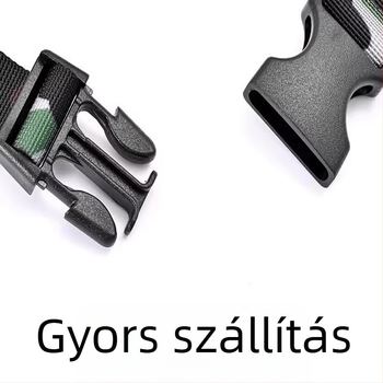 Kamuflázsmintás vászonöv műanyag csattal – szélesség 2-4 cm, Zhenqian márka, sportos stílus