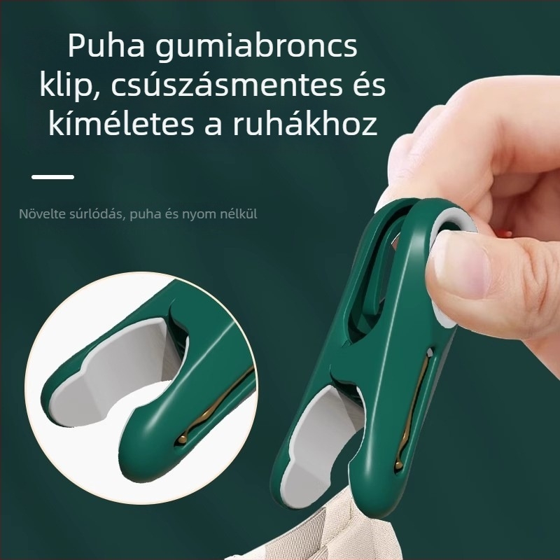 Műanyag szárító klipek, 72 darabos készlet, paplanhoz és ruhákhoz, univerzális használat, modern minimalista dizájn