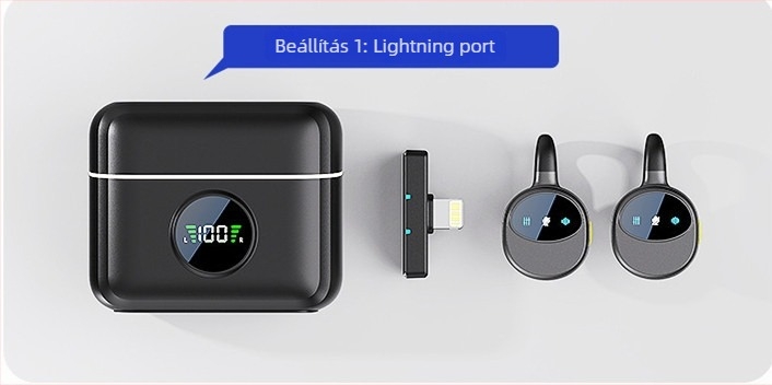 Q28 lavalier mikrofon telefonhoz és PC-hez – omnidirikcionális, frekvenciasáv 20 Hz–20 kHz, SNR ≥70 dB, beépített 300–500 mAh akkumulátor, üzemidő 3–6 óra