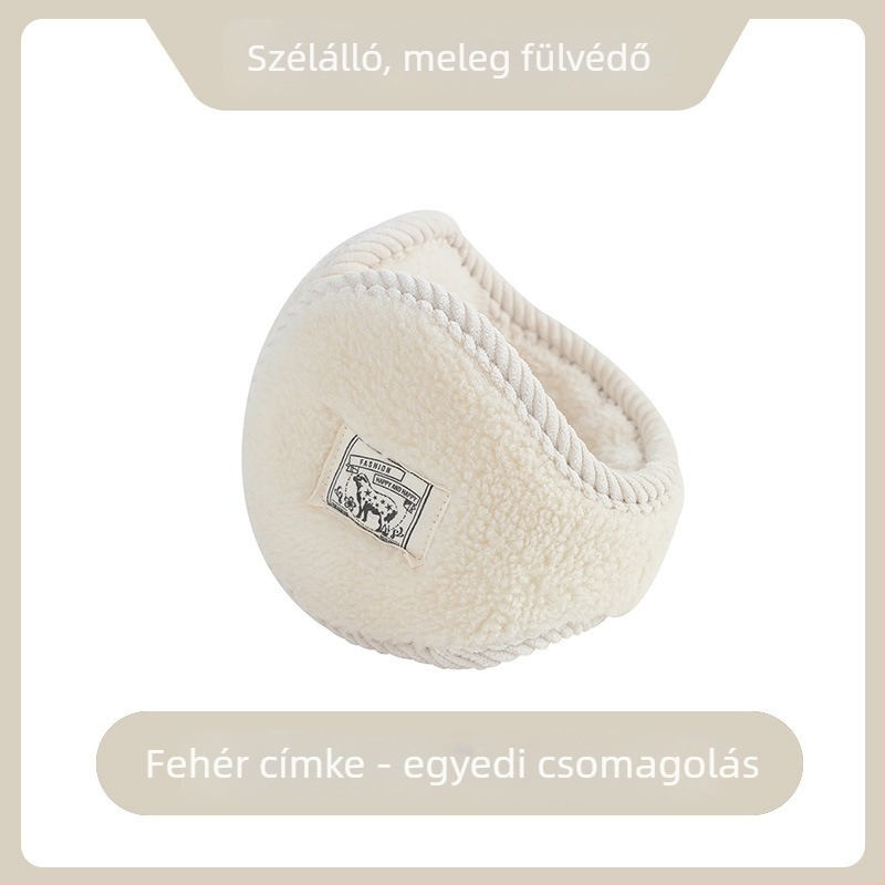 Kouji téli fülvédő, poliészter anyag, hátulról rögzíthető, minimalist design, uniszex felnőtt, meleg