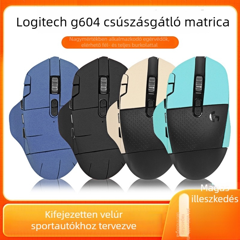 Logitech G604 csúszásmentes velúr egérpad, teljes fedés, hátoldal nedvszívó és védelem a szélek mentén