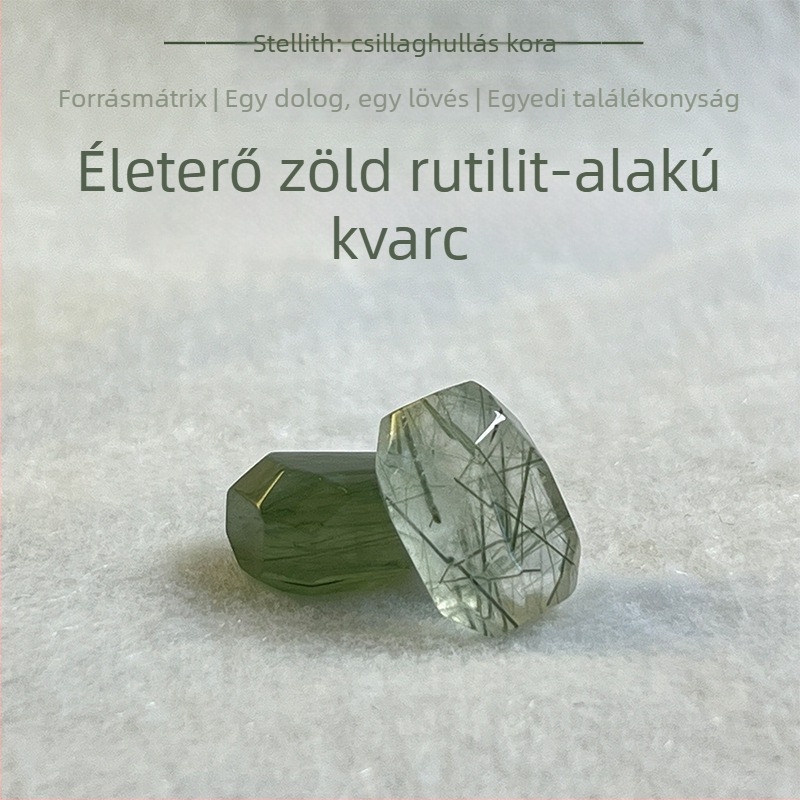 Természetes kristály egyedi gyöngyös karkötő, szabálytalan alak, csiszolt felület