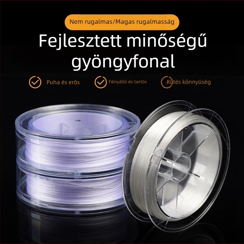 Jya Gyöngyökhez való rugalmas huzal, 0,2 mm, nyújtható, 2024 nyár