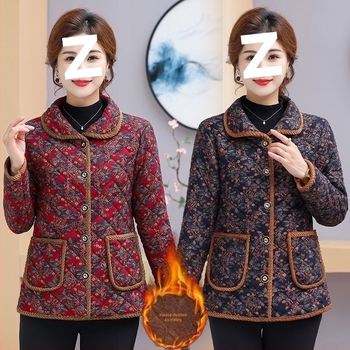 Női téli kabát PVC alapszövettel (80-90%), selyem-pamut töltet, polo gallér, középhosszú, közepes vastagság