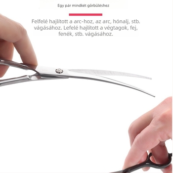 Ívelt kutyaszőr-gondozó olló készlet a szőr nyírásához