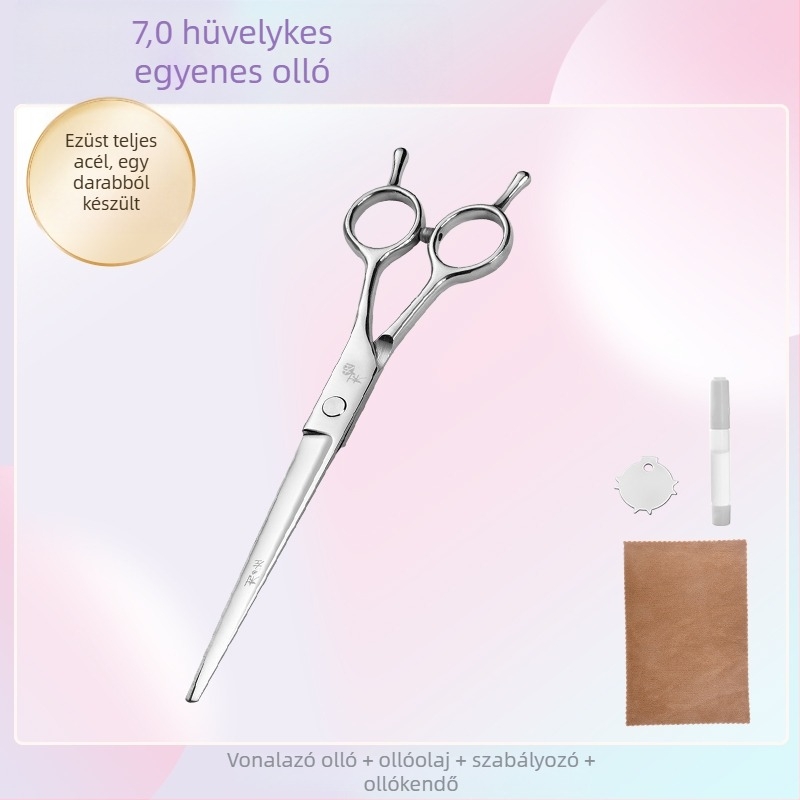 Ívelt kutyaszőr-gondozó olló készlet a szőr nyírásához