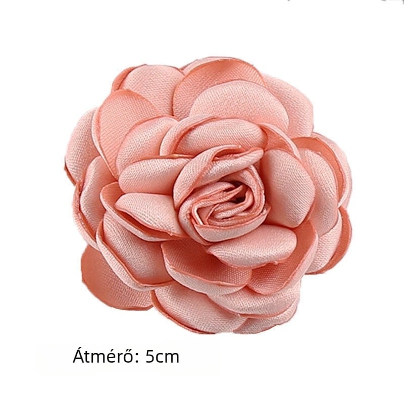 Textil kiegészítők - 3D textil virág, égett szélű virág, virág mintázat, koreai stílus