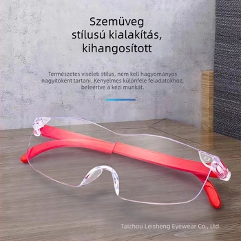 Fejre szerelt olvasó nagyító anti-radiációs lencsékkel, nagy felbontású, többfokozatú nagyítás