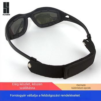 Katonai stílusú szemüveg kültéri sportokra – C5 Tactical, PC anyag, cserélhető lencsék