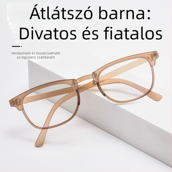 Olvasó szemüveg AC lencsékkel, anti-kék fény, keret nélküli kivitel, támogatja a rövidlátást