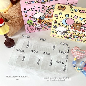 Ajándék papírtáska, nyomtatott kivitel, koreai stílus, márka Small pot stickers