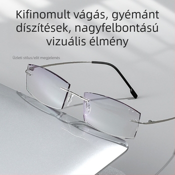 Keret nélküli olvasószemüveg, anti-kék fény, anti-radiáció és aszférikus lencsék