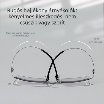 Keret nélküli olvasószemüveg, anti-kék fény, anti-radiáció és aszférikus lencsék