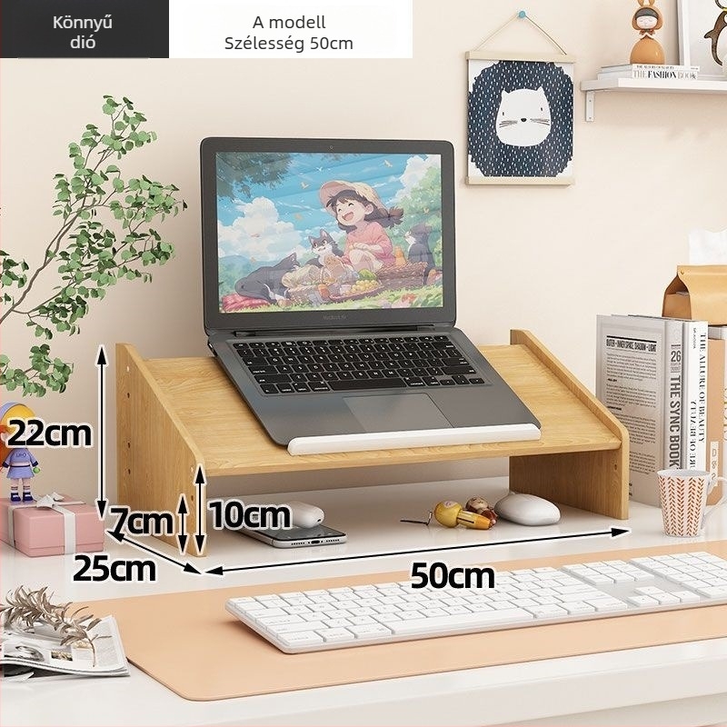 Laptop- és monitor-támasz, forgó asztali emelő, műanyag, Ding huixu